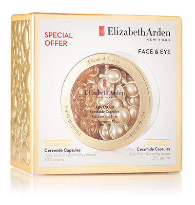 Комплет против брчки Elizabeth Arden Advanced Ceramide, серум 30 капсули + серум 60 капсули