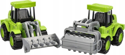 Lodër traktor Mega Creative, me tërheqje mbrapa, plastikë, jeshile