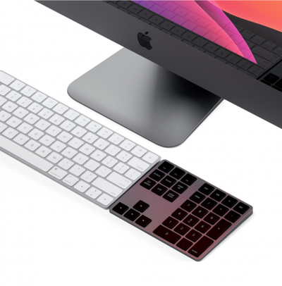 Shtesë numerike për tastierë Satechi Aluminum Bluetooth, e hirtë