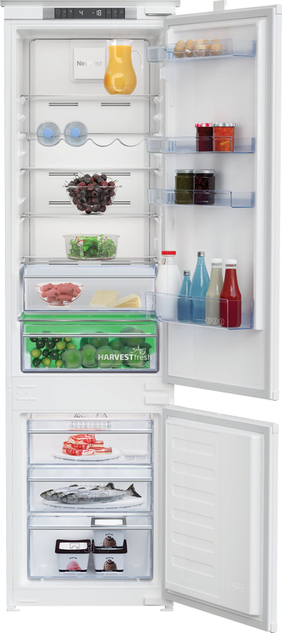 Frigorifer i integruar Beko BCNA306E42SN, NeoFrost, HarvestFresh, i bardhë