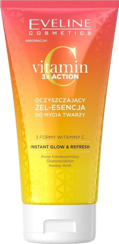 Xhel pastrues fytyre Eveline Vitamin C 3X Action, gel essence, 150ml