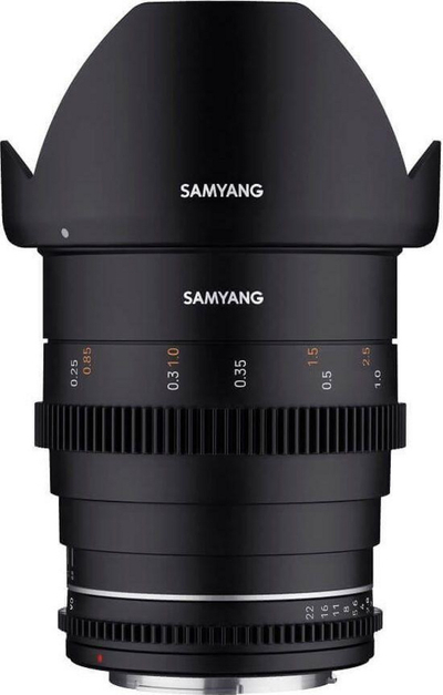 Objektiv Samyang 24mm VDSLR MK2 MFT, T1.5, për Micro Four Thirds, i zi