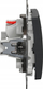 Buton zileje Schneider Electric Sedna Design, 1-polësh, anthracite, i zi