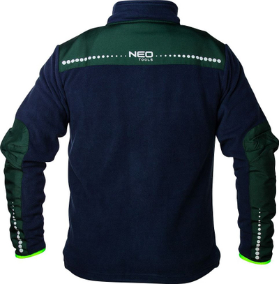 Bluzë pune Neo Polar Work Premium, fleece 300 g/m², Cordura, XXL, gri me detaje neon