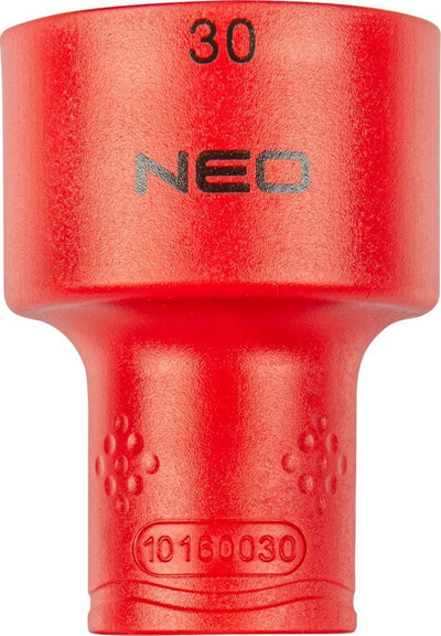 Kapak gjashtëkëndor NEO 10160030, 1/2", 30 mm, 1000V, i kuq