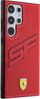 Maskë telefoni Ferrari Big SF Perforated për Samsung Galaxy S24 Ultra, polikarbonat TPU, dizajn me vrima, e kuqe