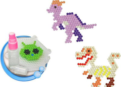 Set lodër rruza me ujë Leantoys Dinozaurë, DIY, 8 ngjyra, shumëngjyrëshe