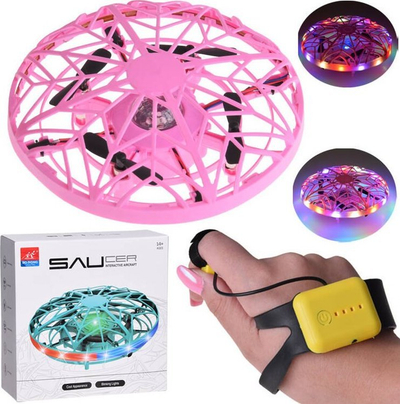 Lodër disk fluturues LED Jokomisiada, i kontrolluar me dorë, set komplet, shumëngjyrëshe