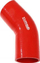Lidhës silikoni TurboWorks Elbow 45°, 63mm, i kuq