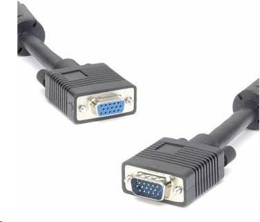 Kabllo PremiumCord D-Sub (VGA) në D-Sub (VGA), 5 m, e zezë (kpvc05)
