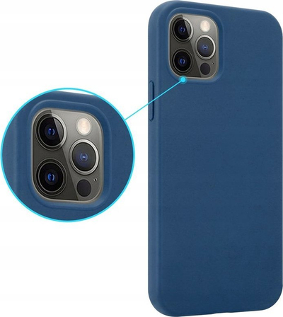 Maskë telefoni MX Eco për iPhone 12, TPU i biodegradueshëm, mbrojtëse e hollë, blu navy