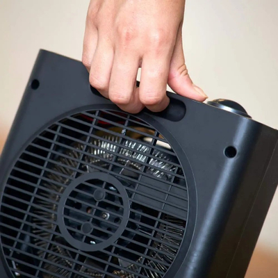 Ngrohës me ventilator Black+Decker BXSH2003E, 2000W, 2 shkallë fuqie, i bardhë
