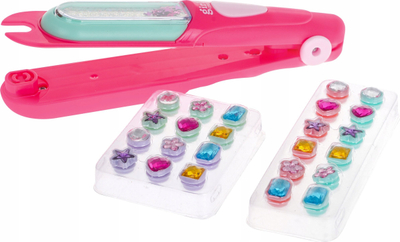 Lodër për stilim flokësh Hair Styling Set, 24 stoli, 25 kapëse, rozë