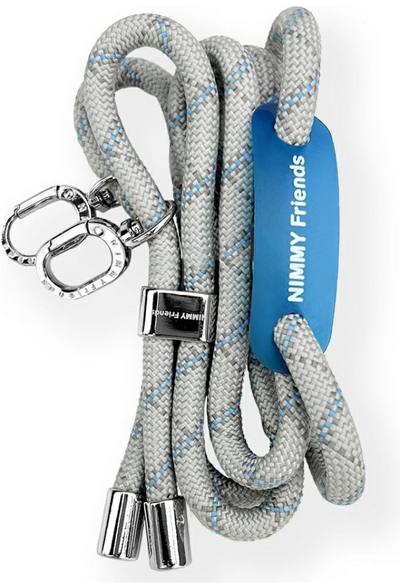 Set aksesorësh telefoni Nimmy Cool&amp;Cute 2.0, rrip crossbody dhe rrip dore, gri
