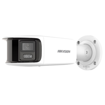 Kamerë panoramike Hikvision DS-2CD2T87G2P-LSU/SL, 4K, 180°, e bardhë