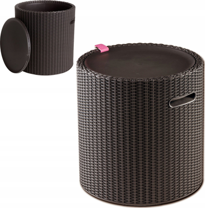 Ладилник столица Keter Cool Stool, 39L, мултифункционален, сива