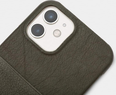 Mbulesë telefoni Trunk TR-BC1261-GRE për iPhone 12 12 Pro, 6.1", me xhep karte, e gjelbër
