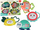 Set lodrash Leantoys Rattle, 4 copë, me zile dhe dhëmbçka, shumëngjyrësh