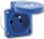 Prizë sipërfaqësore elektrike, 230V, 16A IP54, blu