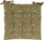 Jastëk për karrige Home Styling Collection Cotton, 40 x 40 x 5.5 cm, me lule e gjethe, shumëngjyrësh