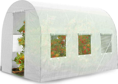 Заштитна фолија за тунел за градина Plonos, 2 x 3.5 m 7 m², PE 140 g/m², бела
