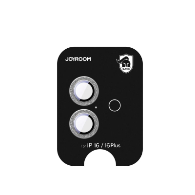 Mbrojtës kamere Joyroom JR-MSF0299 për iPhone 16 dhe 16 Plus, xham 9H, 0.3mm, ngjyrë argjendi