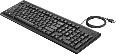 Tastierë HP 100, me kabllo USB, layout i plotë, e zezë