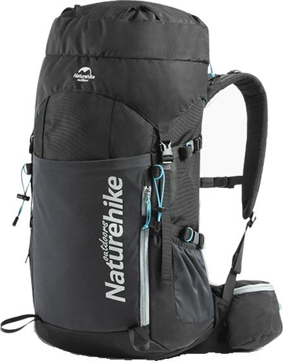 Çantë shpine Naturehike Trekking 45L, me vend për sistem hidratimi, e zezë