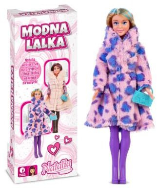 Kukull Fashion Doll Artyk Natalia, 29cm, fustan rozë