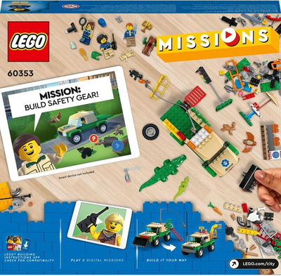 Set lodër LEGO® City 60353 Rescue missions in the wild, 246 pjesë