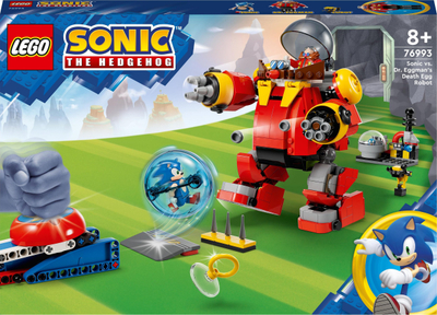 Set lodrash LEGO Sonic 76993, Sonic kundër Dr Eggman Death Egg Robot, 8+
