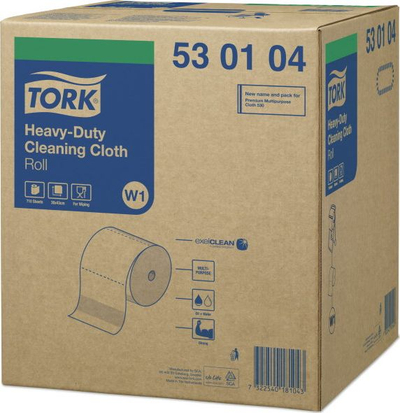 Lecka industriale Tork për shumë punë, 1 shtresë, për pisllëqe të rënda, e bardhë
