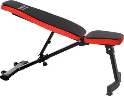 Клупа за вежбање Funfit Adjustable Training Bench, повеќепозиционa, преклоплива, црна