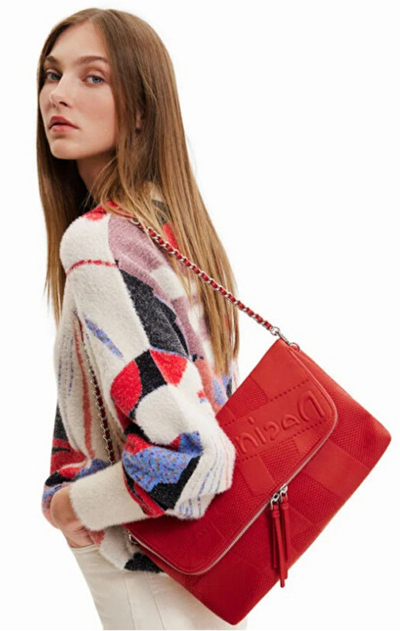 Çantë dore Desigual Bag Ola Ola Venecia 22WAXPB4 3000, e kuqe