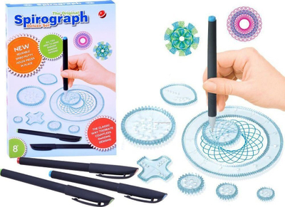 Lodër edukative Spirograph ZA2583, set krijimi me vizatime, shumëngjyrësh