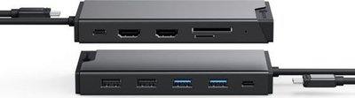 Док USB C ALOGIC MV2, USB 3.2 Gen 1, гигабитен интернет, сив