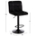 Stol bari rrotullues Diana HM202.44, 44x52x109Hcm, i zi kadife
