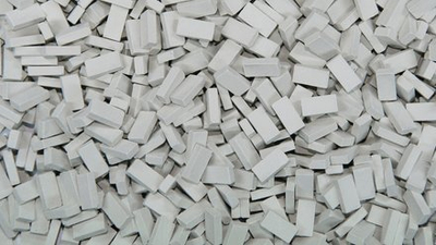 Set tulla modelimi Juweela Brick RF, 2000 copë, gri e çelët