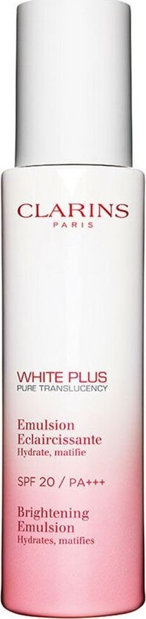 Emulsion fytyre Clarins White Plus Brightening, SPF20, 75ml, e bardhë