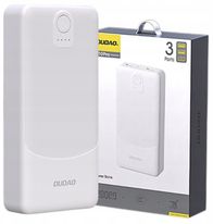 Power bank Dudao K10Pro, 20000mAh, 2.4A, i bardhë
