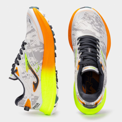 Atlete Joma TR-6, për gara trail, të bardha jeshile portokalli