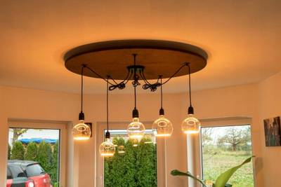 Llambë LED SEGULA G125 E27, 6.2W, me dimer, transparente