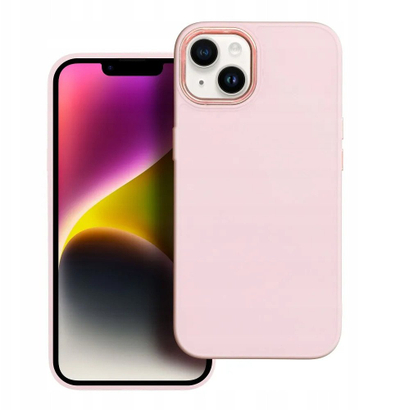 Mbulesë telefoni OEM për iPhone 17 Pro, TPU, me kornizë FRAME, rozë