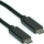 Kabllo USB Roline USB C në USB C, 0.5m, e zezë