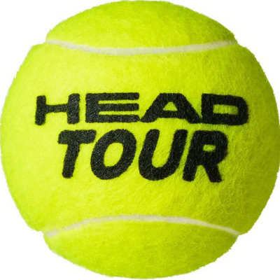 Tub topash tenisi Head Tour, 3 copë, me presion të lartë, të verdhë