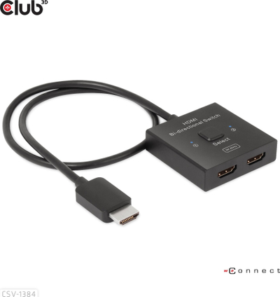 Ndrrues HDMI Club 3D CSV-1580, 2 në 1, 8K 60Hz, i zi
