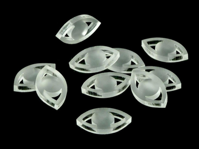 Set tokenash akrilikë për lodra Crafters, 10 copë, transparent