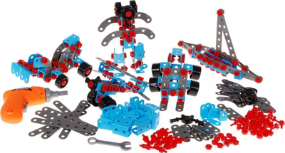 Lodër ndërtuese Ramiz DIY Blocks, 550 pjesë, me kaçavidë