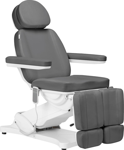 Karrige elektrike kozmetike Sillon Classic, 2 motorë, Pedi, gri