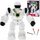 Lodër robot ecës Smily Play Walking Robot, me drita e zëra, me shigjeta, i bardhë me jeshile